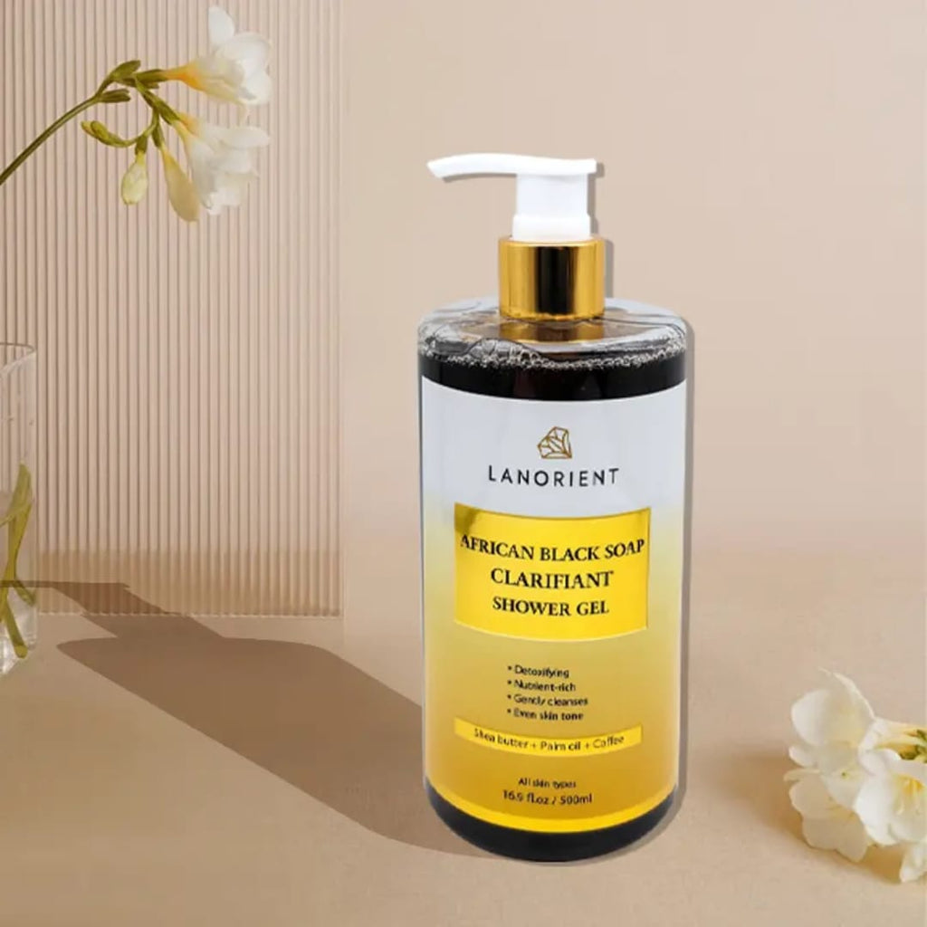 LANORIENT African Black Soap Clarifiant Shower Gel