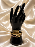 Gold plated 3 set bracelet