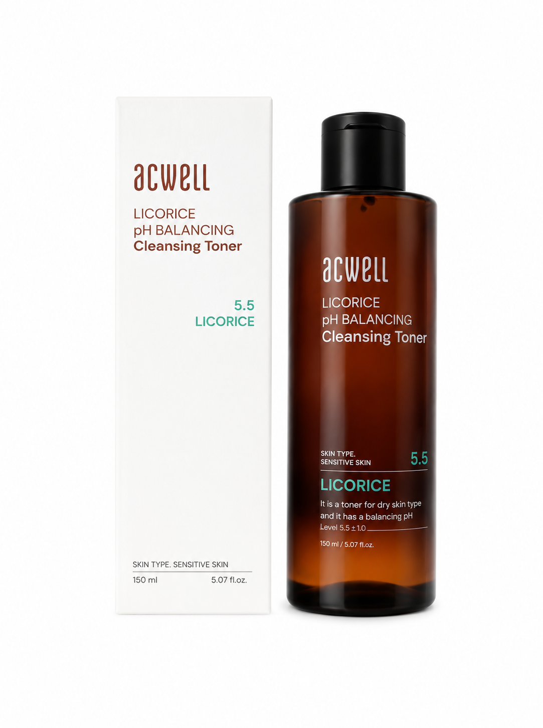 Acwell Licorice pH Balancing Cleansing Toner – Brightening & Hydrating Facial Toner