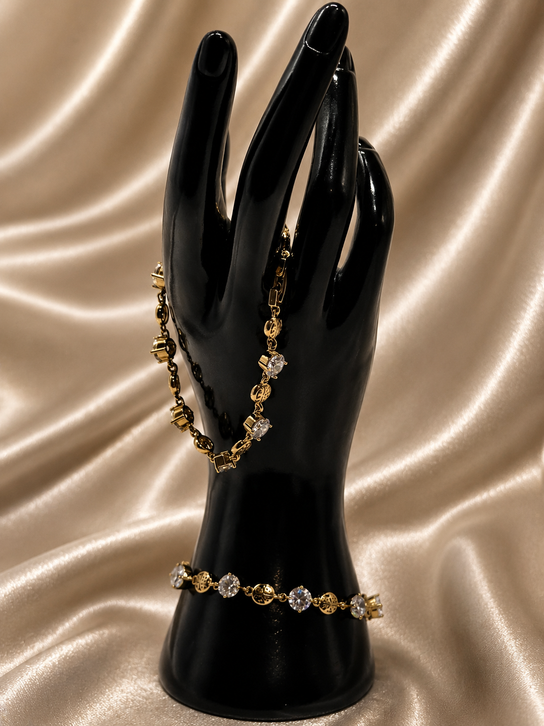 “Luxury Crystal Gold Bracelet