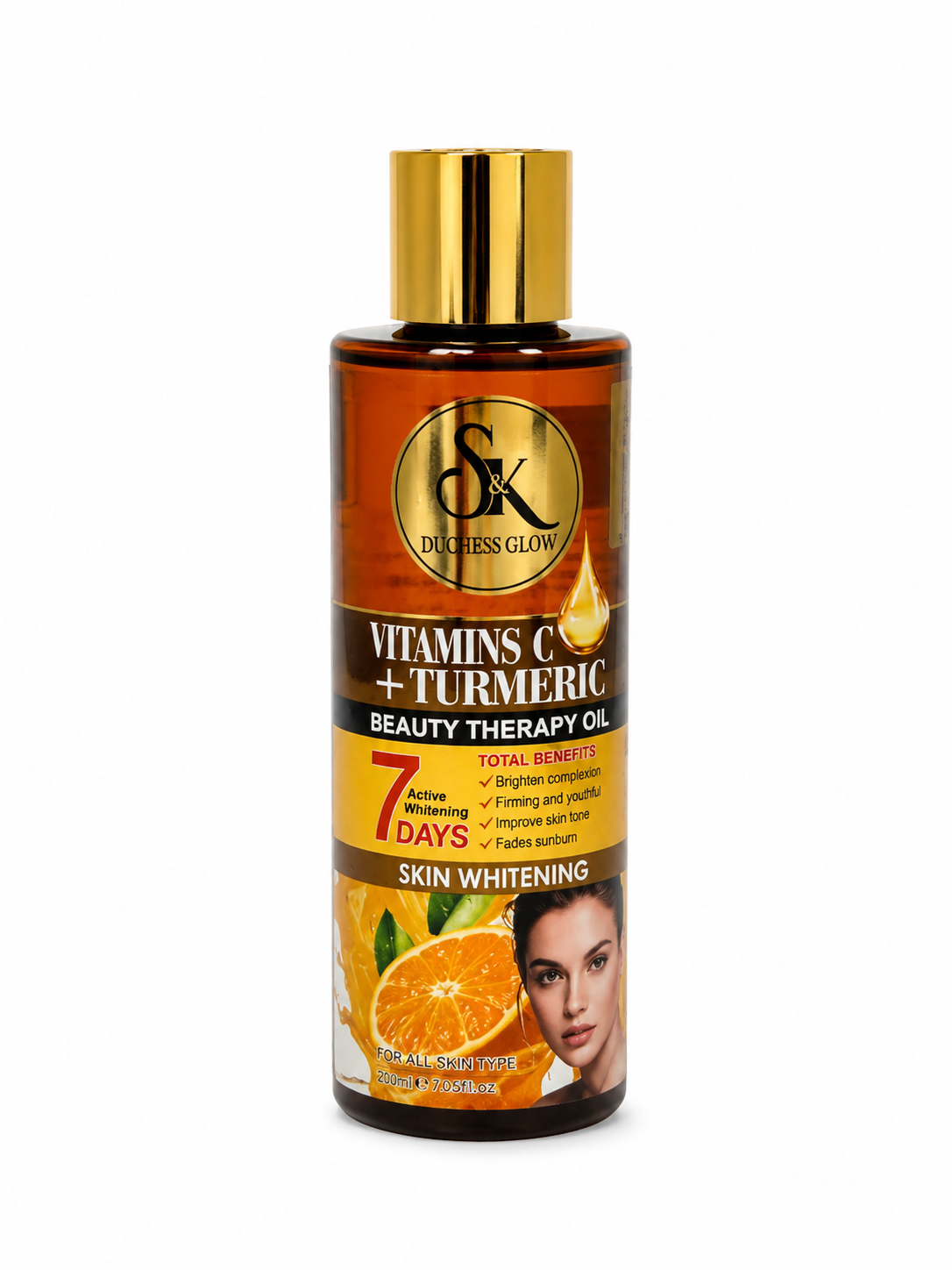 Vitamin C + Turmeric Beauty Therapy Oil – Brightening & Glow Skin Oil