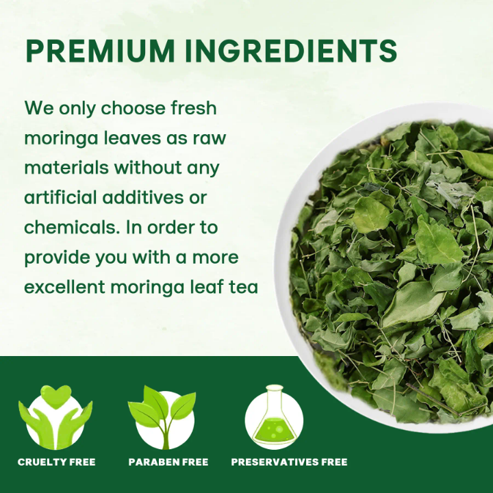 Premium Moringa Leaf Tea – Natural Detox & Immunity Boost Herbal Tea