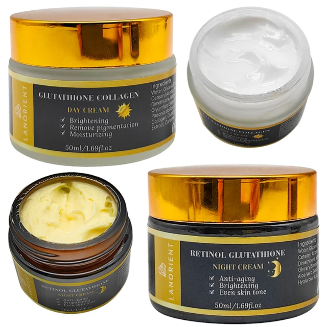Lanorient Glutathione Collagen Day & Night Cream Set