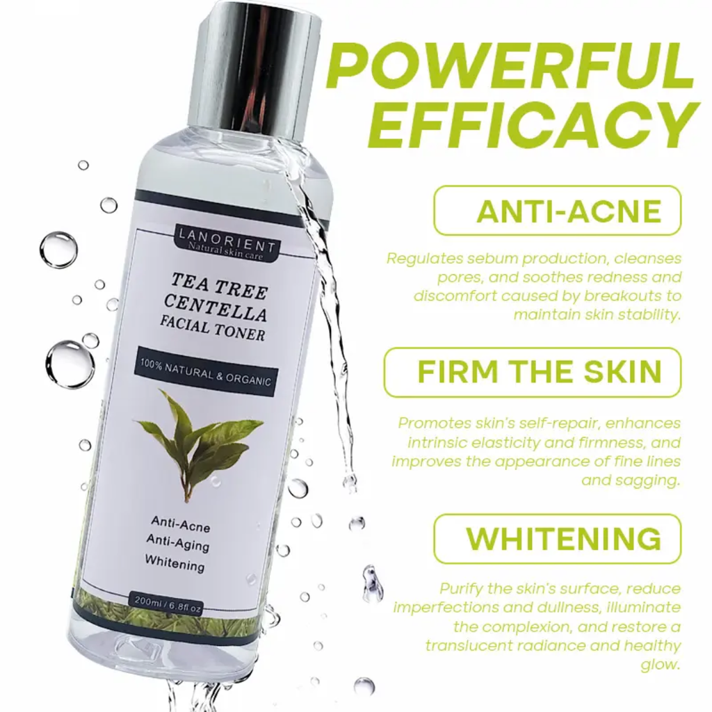 Lanorient Tea Tree Centella Facial Toner – Anti Acne & Brightening Toner