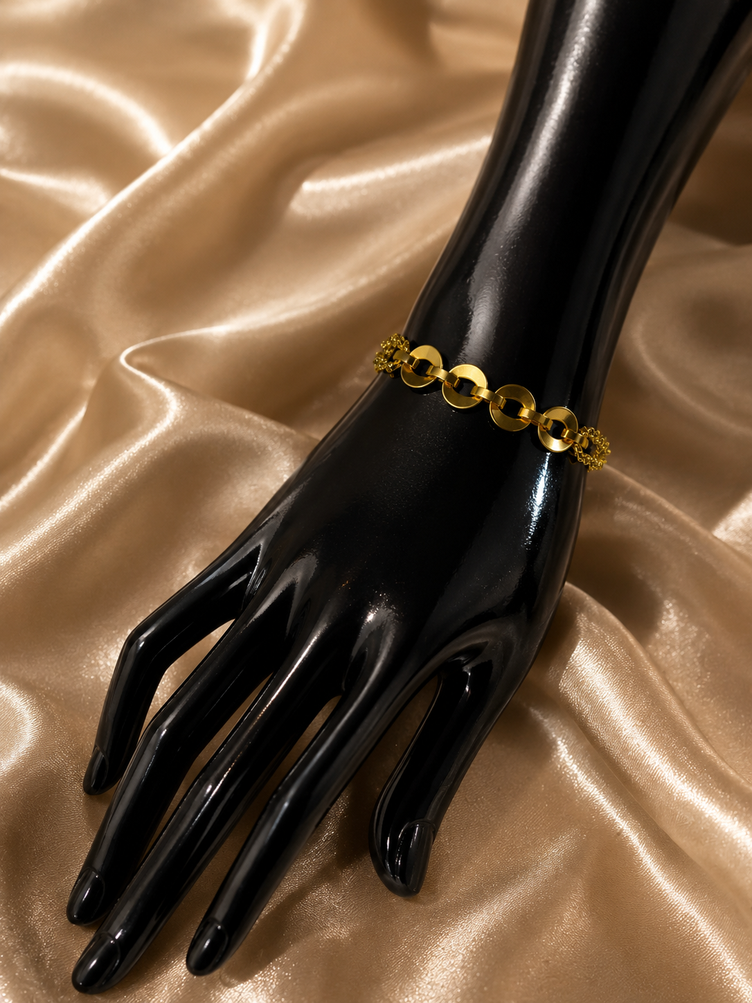 Non tarnish gold plated bracelet