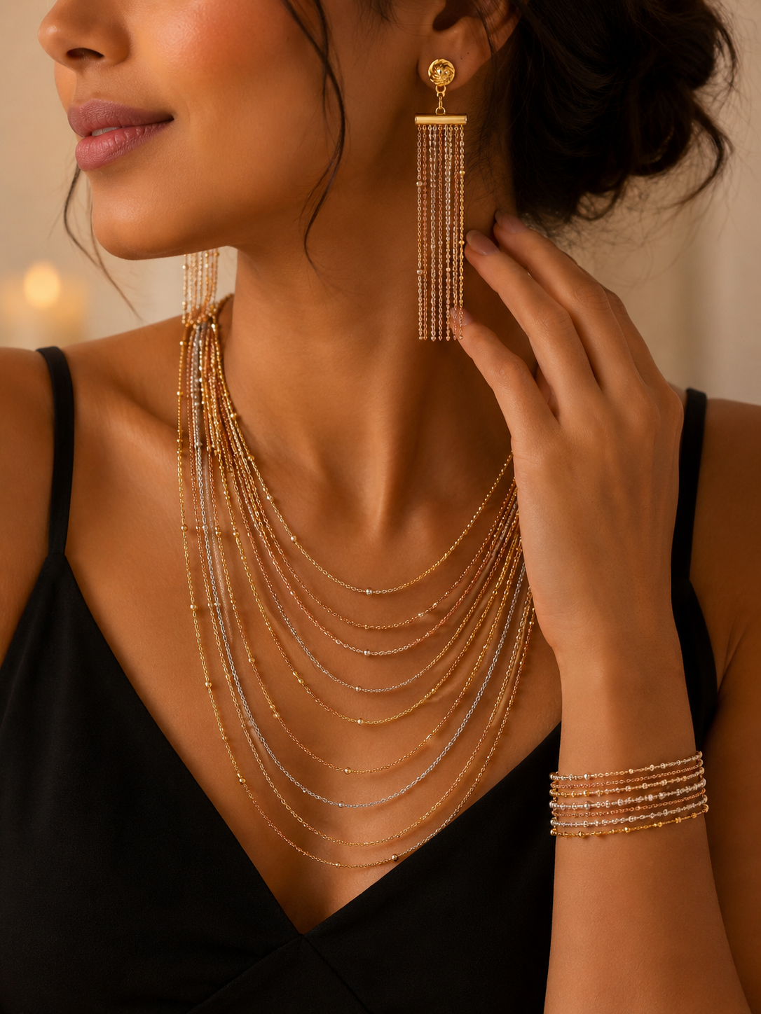 Elegant Multi-Layer Jewelry Set