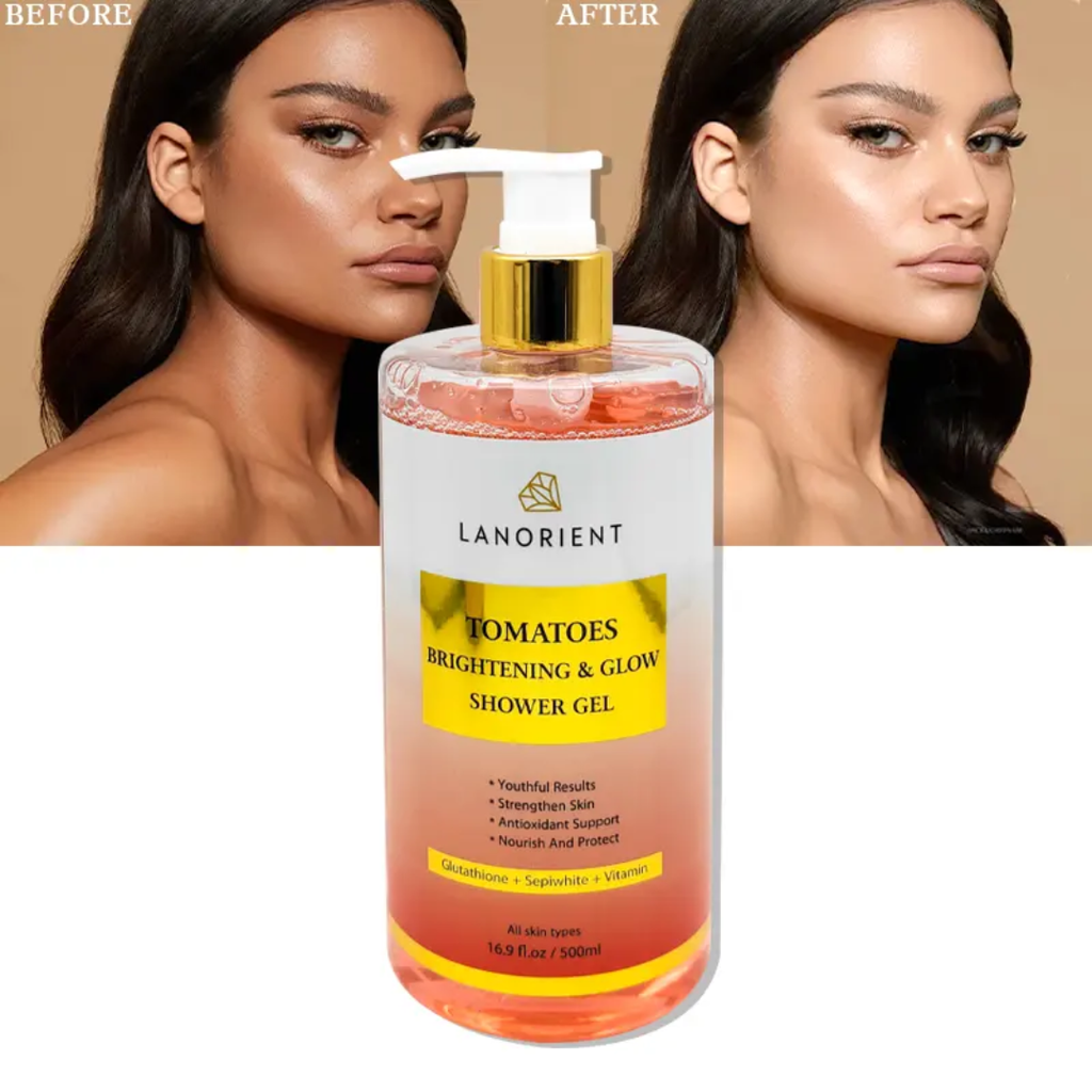 LANORIENT Tomatoes Brightening & Glow Shower Gel 500ml