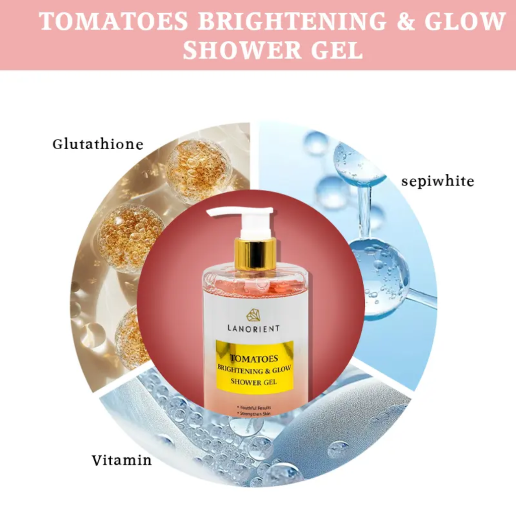LANORIENT Tomatoes Brightening & Glow Shower Gel 500ml