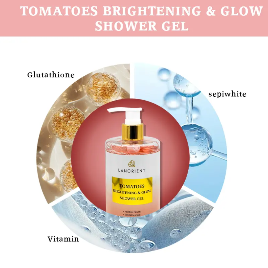 LANORIENT Tomatoes Brightening & Glow Shower Gel 500ml