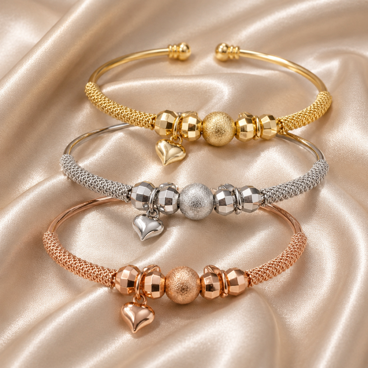 3 set of gold plated