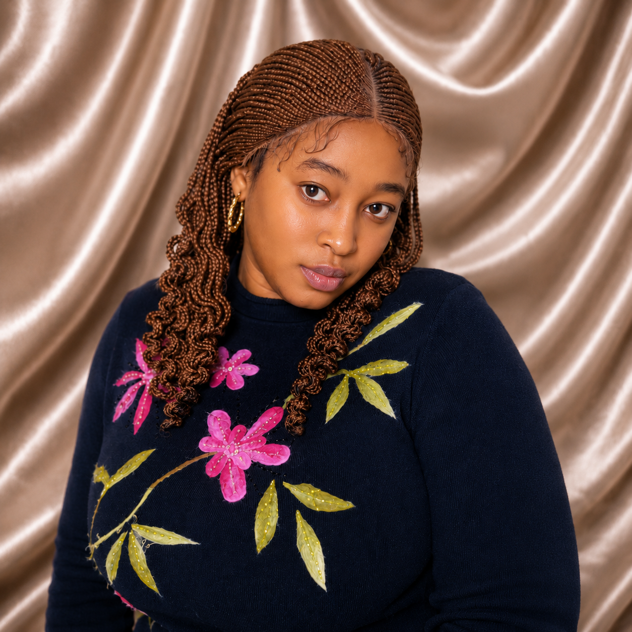 Glueless braided wig for women