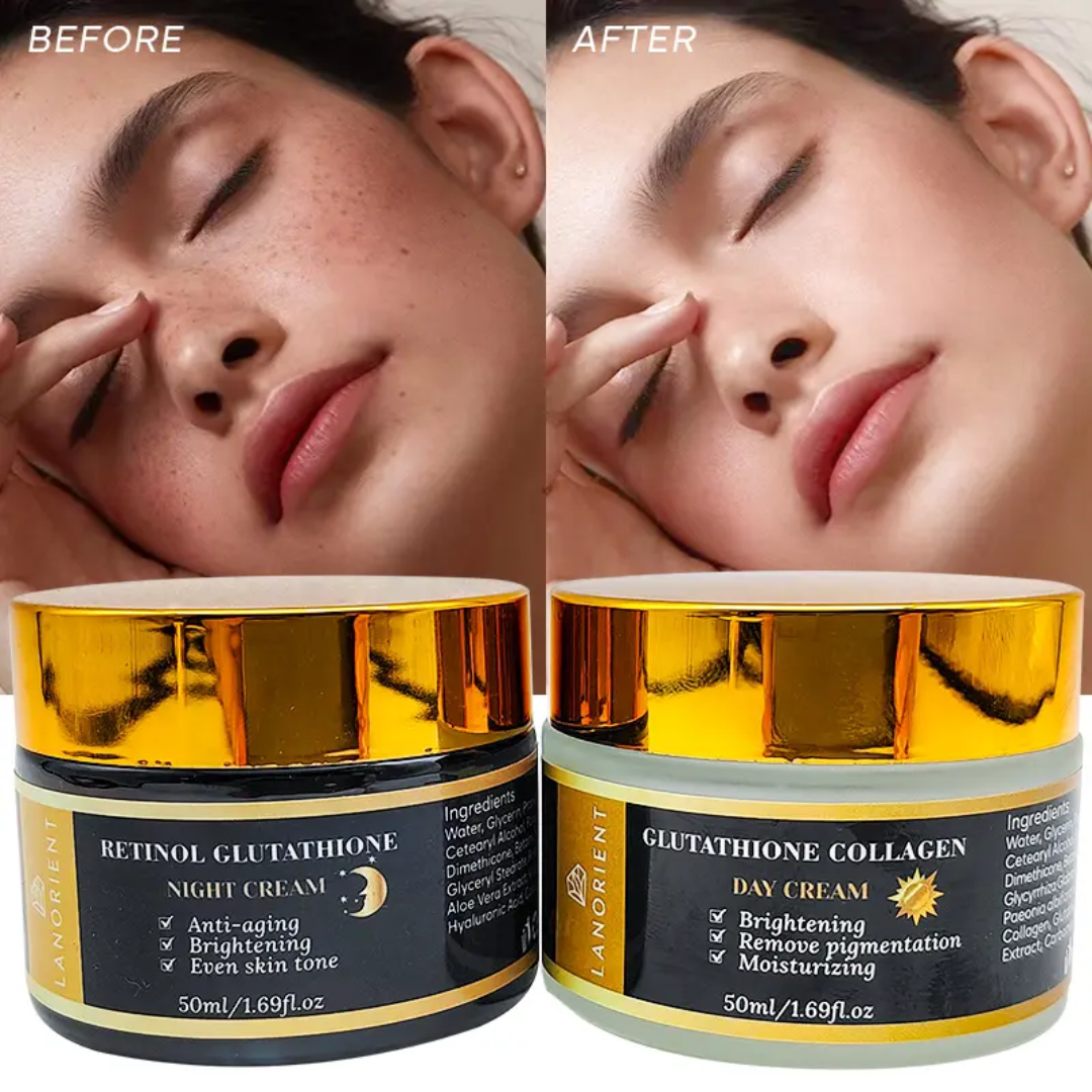 Lanorient Glutathione Collagen Day & Night Cream Set