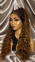 Honey Blonde Boho Knotless Braided Wig