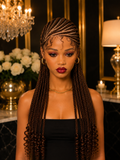 Braided wig with baby hair