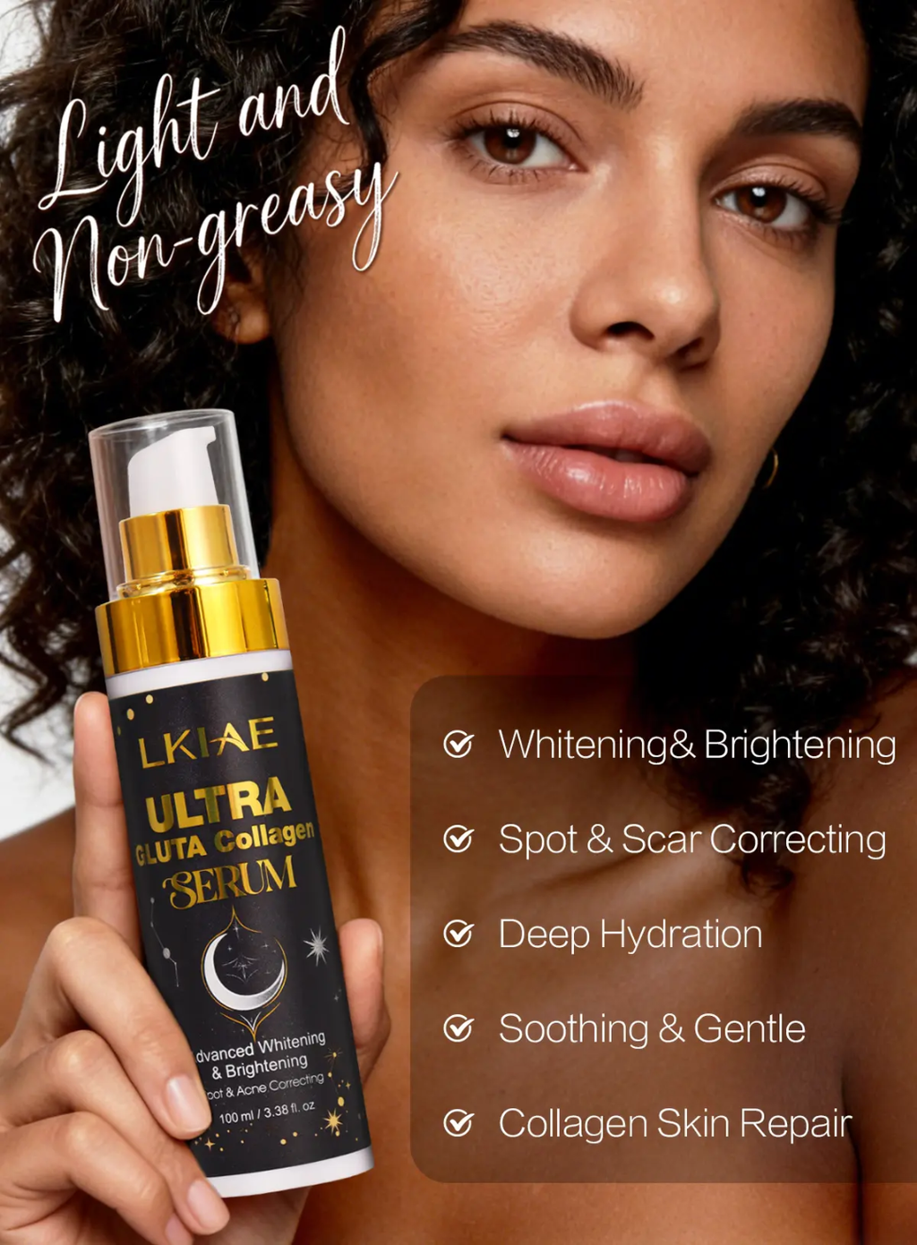LKIAE Ultra Gluta Collagen Serum – Whitening & Deep Hydration Serum